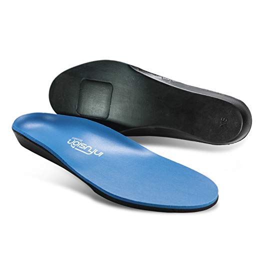 Infusion Ultra-Soft Shoe Insoles: Padded Foot Orthotic Inserts for Ultimate Cushion by Infusion Insoles (Lg: Men's 10-11 | Woman's 12-13)