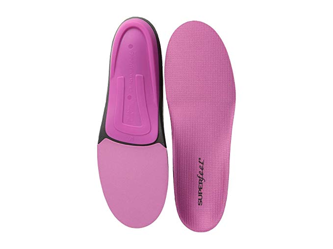 Superfeet BERRY, Womens Comfort High Impact Sport Running and Walking Shoe Orthotic Insole, Womens, Berry