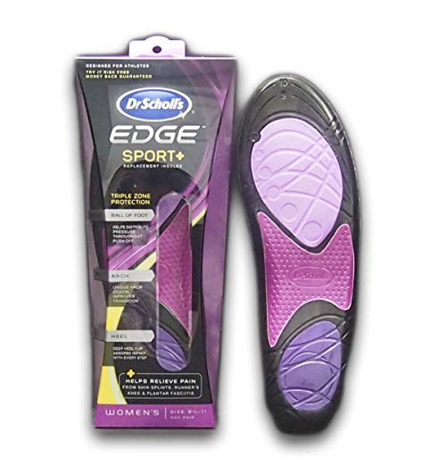 Dr Scholls Edge Sport + Performance Insoles for Women (Small (Shoe Size 5.5-8))