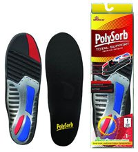 39-313-05 Insole Total Support Polysorb Full Length Men 12-13 2/Pair Part# 39-313-05 by Spenco Medical Corp Qty of 1 Pair