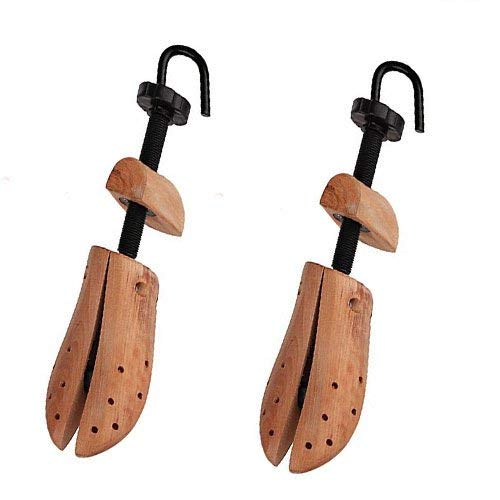 Jron Professional 2-Way Shoe Stretcher Natural Beach Wood Shoe Trees Set of 1 (2 Pieces | US 5.5-8.5 For Woman)