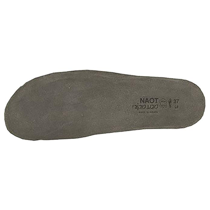 Naot Women's Scandinavian Footbeds, Grey, Latex, Cork, Suede, 41 M EU, 10-10.5 M