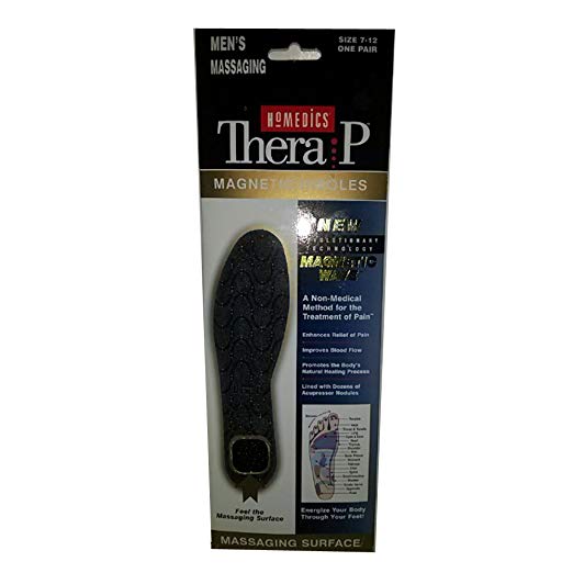 Homedics Thera P Magnetic Insoles Men's Size 7-12