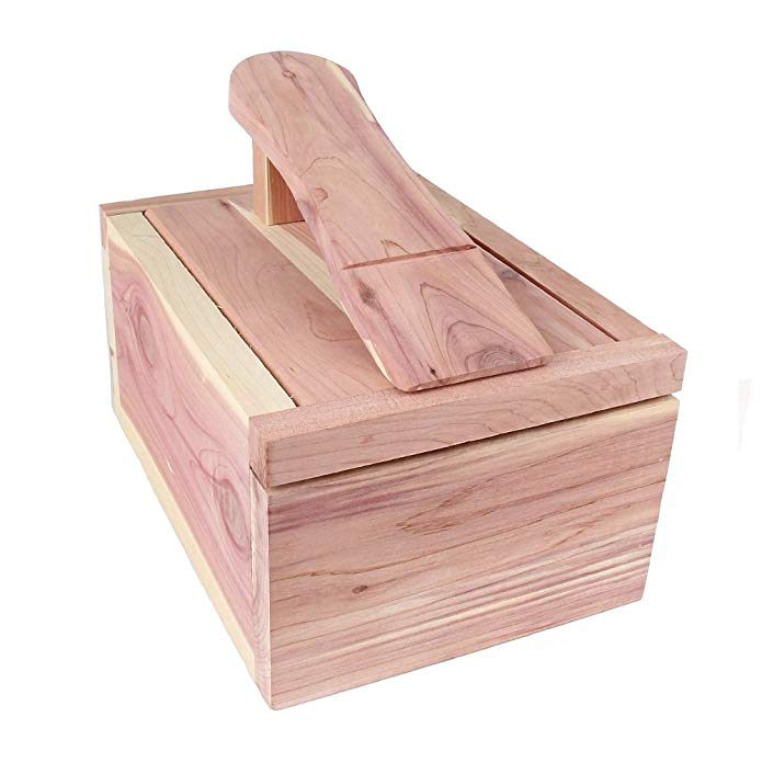 FootFitter Cedar Shoe Shine Valet - Storage Box for all your Shoe Care Supplies!