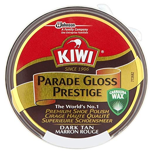 Kiwi Parade Gloss Prestige Shoe Polish - Dark Tan (50ml) - Pack of 2
