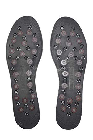 Nikken 1 mStrides Shoe Insoles Pair with Acupressure Massage Nodes - 20211, Men Sizes 7 to 13 | Cut to Fit | Magnetic Therapy | Kenko | Improve Blood Circulation