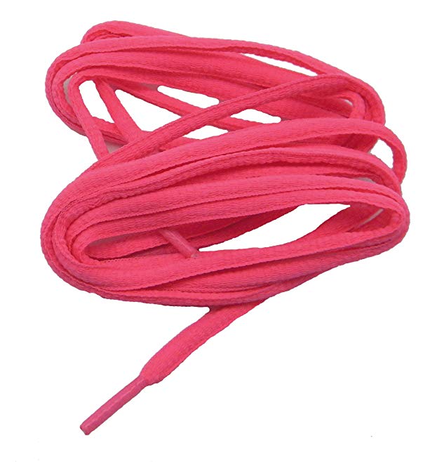 24 Pair Pack proATHLETIC(tm) OVAL 6mm Shoelaces Bulk pack TEAMLACES(tm) Support Cancer Awareness!