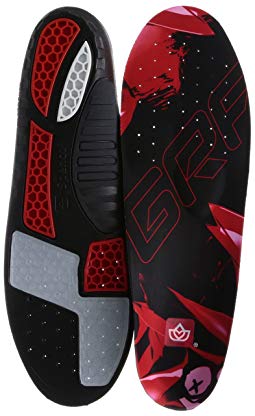 Spenco GRF Basketball Maximum Performance Insoles (#5 Men 12-13, Black/Red)