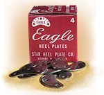 Eagle Heel Plates 35 Pair a Box of Size Extra Large Metal Heel Plates & Nails for Shoes & Boots