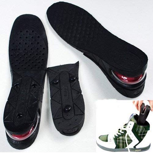 Unisex 5CM Double Layer Heightening Shoes Insole Air Cushion (Pair) by Obic-Shop