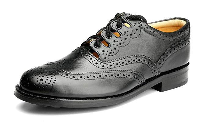 AE Struthers - Thistle Prudent Piper Drummer Cemented All Terrain Sole Ghillie Brogue - Comfortable Durable Economical