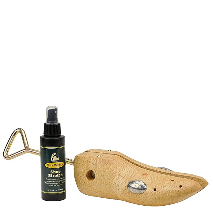 Shoekeeper Wooden Shoe Stretcher and Stretch Spray Combo - Natural